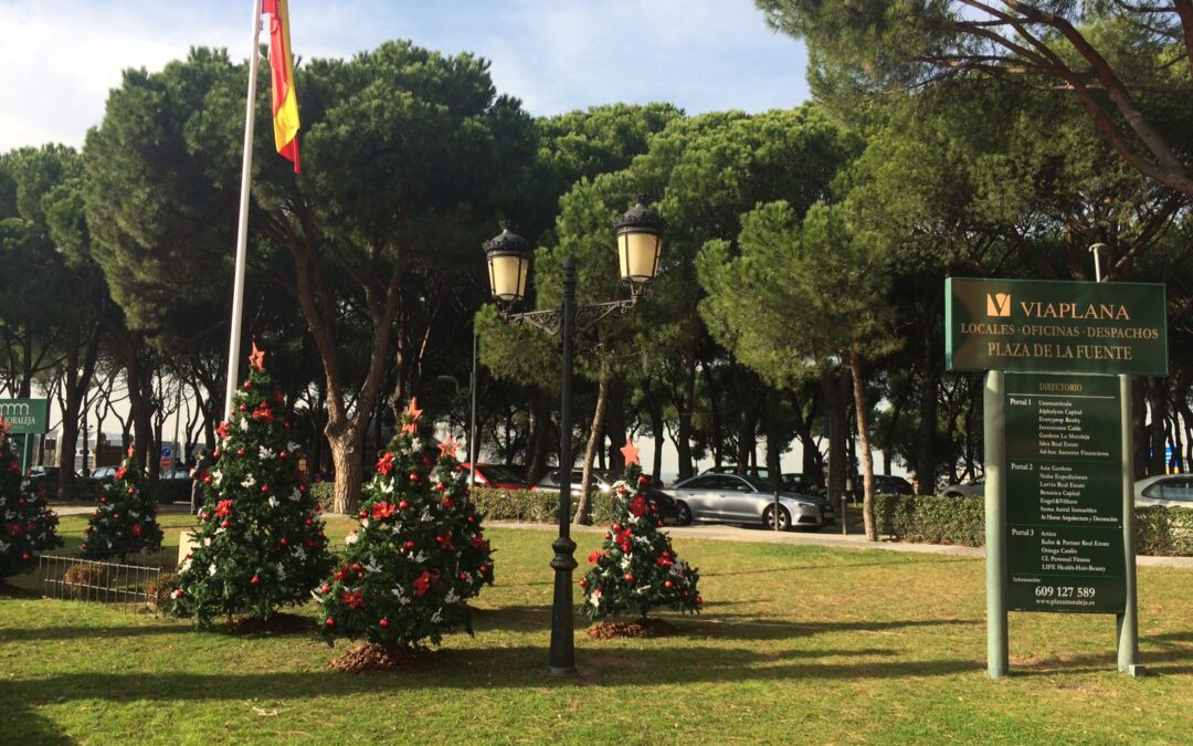 La Plaza de La Moraleja se viste para la Navidad